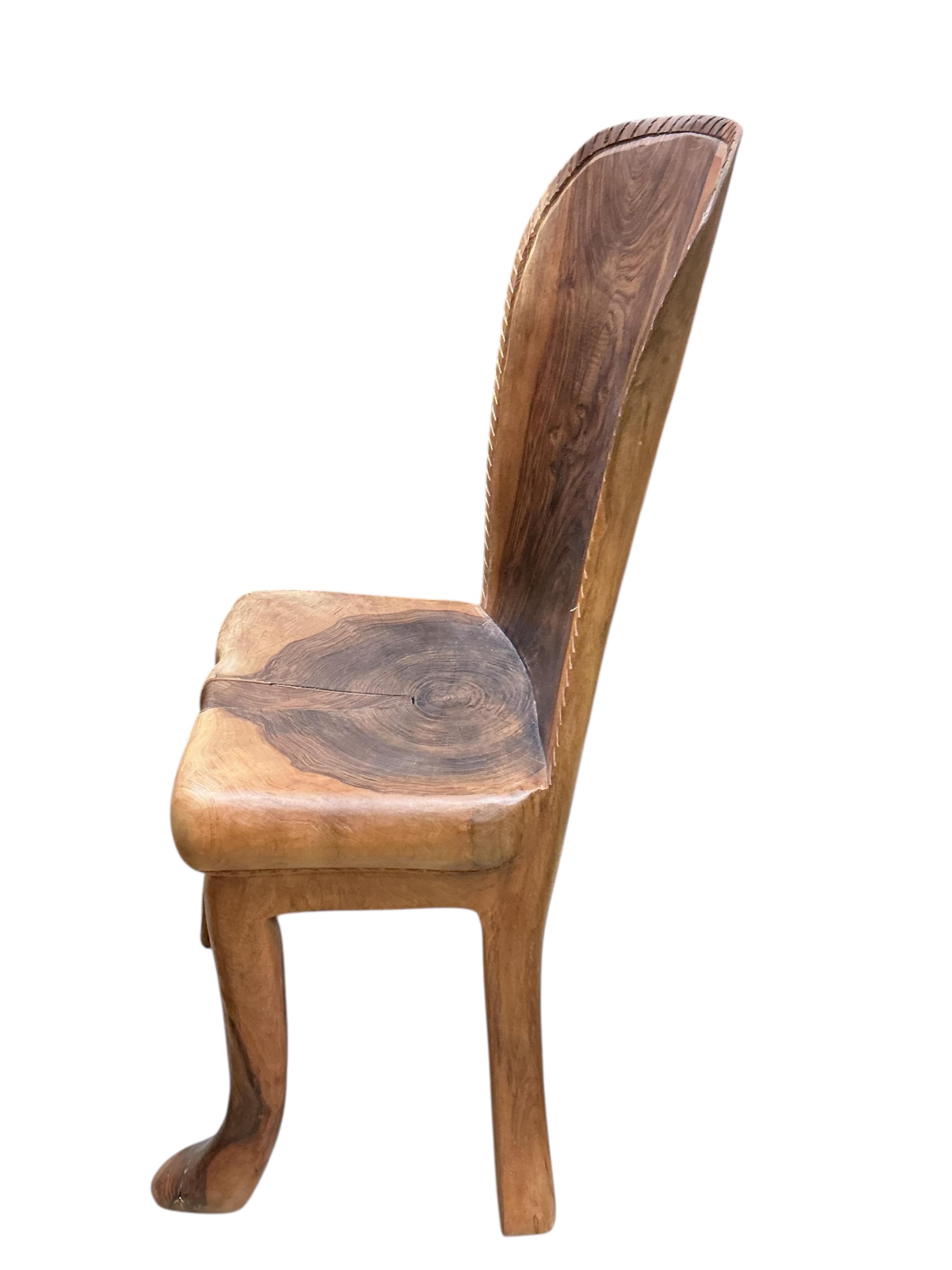 Pierre Decorse (b.1953), a naturalistically modelled bedroom chair, height 90cm